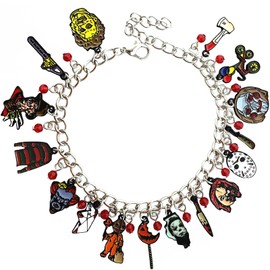 HyeeMiZine Horror Charm Bracelet Gifts for Woman Men