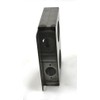Gate Lockbox Double Hole Weldable Steel 6 7/8" x 4