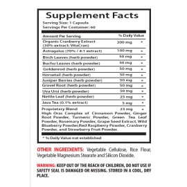 LIFE NUTRITION Herbal kidney formula - KIDNEY SUPPORT FORMULA - Detoxifying kidneys 1 Bottle