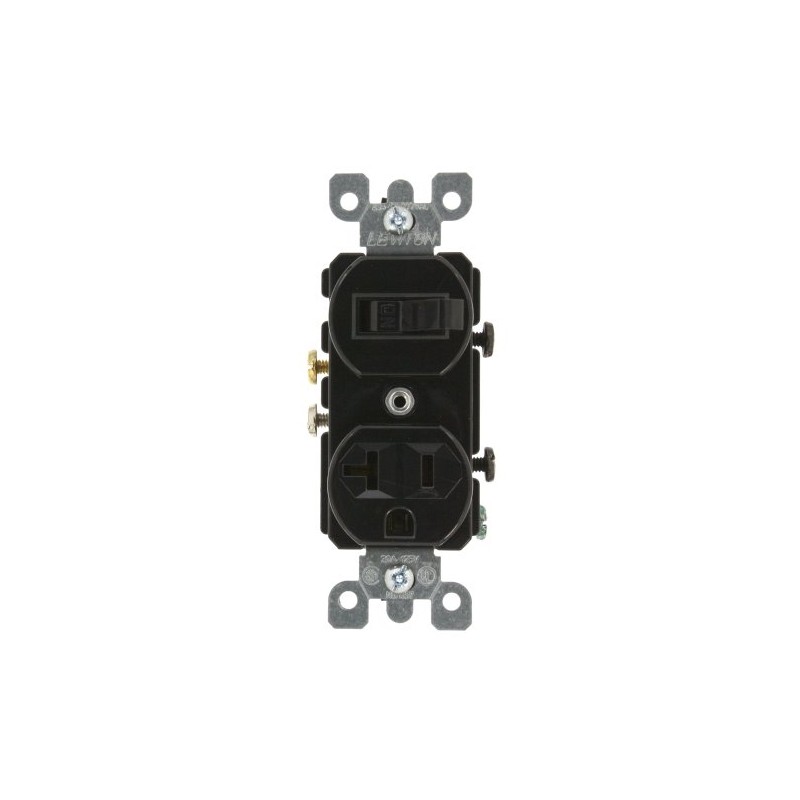 Leviton 20 Amp, 120 Volt, Duplex Style Combination Single Pole