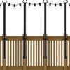 NUERPO 4 Pack String Light Poles,5Ft Metal Poles for Outdoor