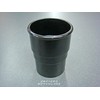 BLACK ROUND 68MM DOWN PIPE STRAIGHT CONNECTOR
