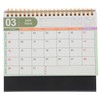 NUOBESTY Desk Calendar, 2025-2026 Monthly English Standing Flip Desktop Calendar