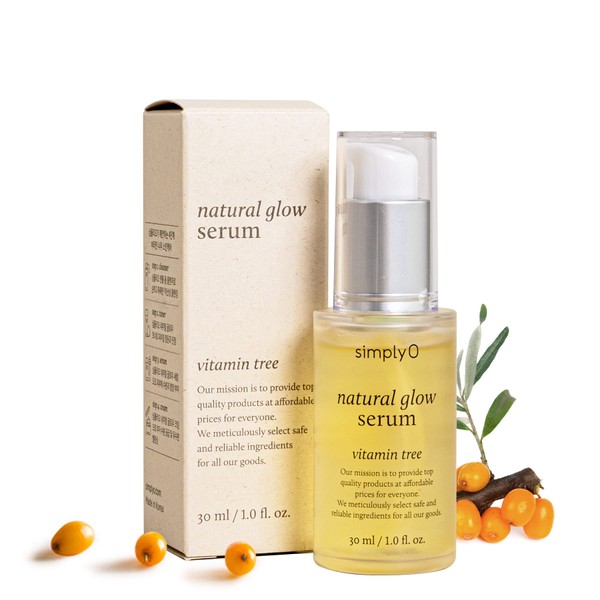 simplyO Natural Glow Facial Serum | 86% Vitamin Tree Extract | Korean Skincare, Vegan, For Sensitive Skin, 1.0 fl oz