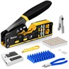 RJ45 Crimp Tool Kit Pass Through Crimper RJ45 Crimping Tool