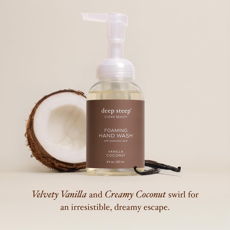 Deep Steep Foaming Hand Wash, Vanilla Coconut, 8 oz –