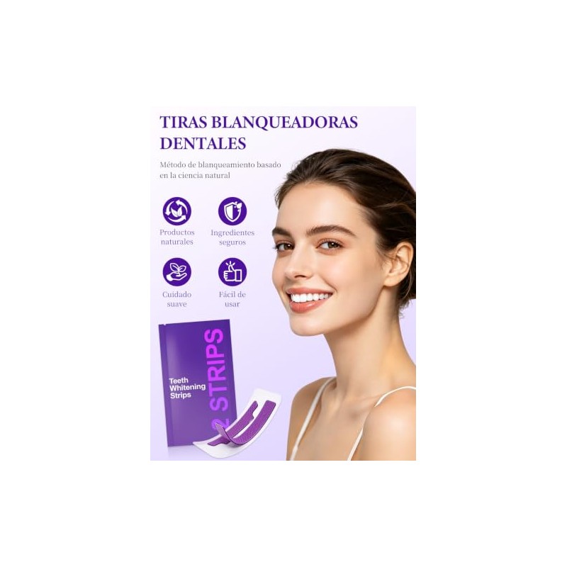 Luhi Tiras Blanqueadoras Dientes Pares Blanquear Eficaces Limpiar Eliminar Manchas
