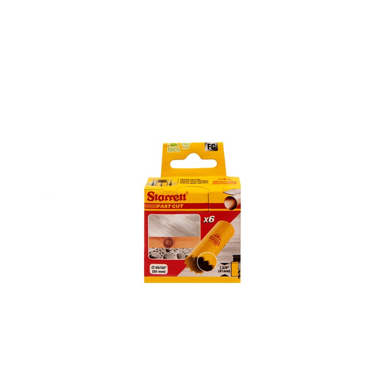 Starrett HSS Bi-Metal Fast Cut Hole Saw - 20mm -