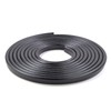 Black Edge Trim 1/2" X 3/8" U-Channel Rubber Weatherstrip with