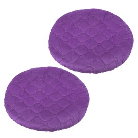 PATIKIL Stool Covers Round, 2 Pack Elastic Bar Stool Covers Washable Stool Cushion Slipcover Stretchy Bar Chair Seat Cover for 10-13 Inch Chair, Purple