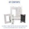 Legrand - OnQ in Wall Cable Management Kit with USB,