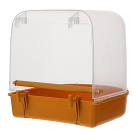 ORFOFE Bird Bathing Hanging Tub for Birds Parrot Bath Basin with Water Injector for Budgies Cockatiels and Sparrows Promotes Healthy