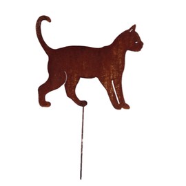 Crispe home & garden Patina Garden Stake - Running Cat Large - Height 29 cm