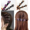 Naisfei 4 Pcs Braided Hair Clip,Sparkling Crystal Stone Braided Hair