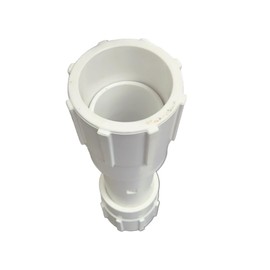 3/4" Inch USA Made - Pro Grade Heavy Duty PVC Repair Coupling Expandable Pipe Fitting - White Plastic (3/4" INCH)