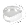 4pcs Transparent Door Stopper Soft Acrylic Door Holder Prevent Impact