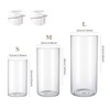 Hurricane Glass Candle Holder Clear Cylinder Vases, Pillar Candle Holders
