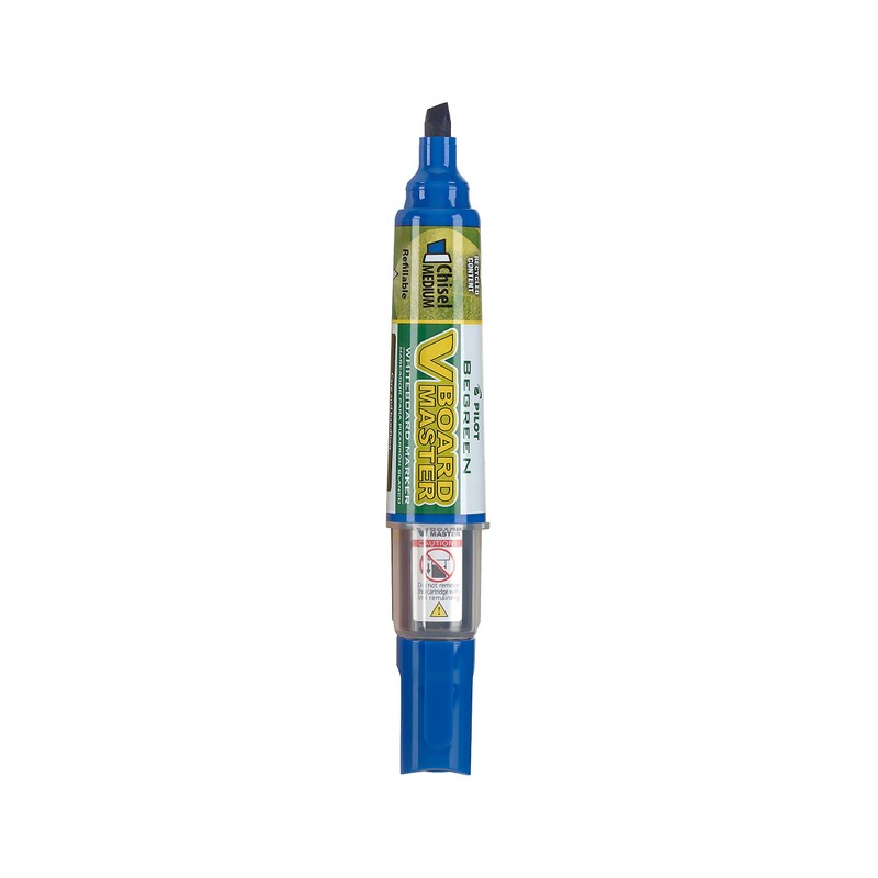 PILOT V Board Master BeGreen Refillable White Board Markers, Chisel
