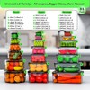 62 Pcs Large Food Storage Containers with Lids Airtight,Total 656OZ(31