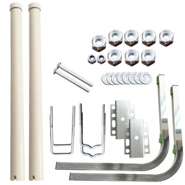 SUONE 60" Boat Trailer Guides,2*UPVC Boat Trailer Guides Poles Kits,Ocean Specific 2 * 316L Stainless Steel Trailer Post Guide on Anti seawater Corrosion,for Boats, Trailers,Kayaks,Canoes,Ski Boats