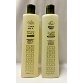 Trader Joe's Lot of 2 Bottles Trader Joe's Tea Tree Tingle Shampoo 16 oz Each X 2 Bottles