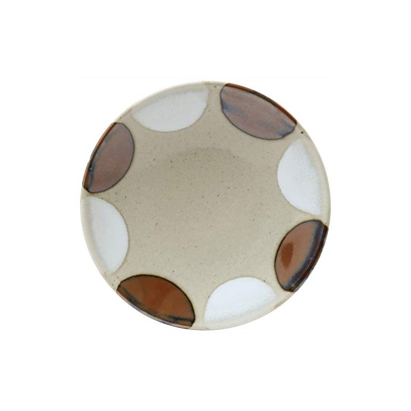 Mashiko Pottery Nisai Plate Plate 157 Bran Persimmon Nisai TN-23