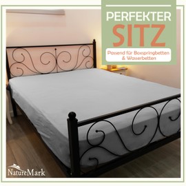 NatureMark 2 Pack Microfibre Fitted Sheet, Double Pack in Many Sizes and Colours Brand Quality Oeko-Tex Standard 100