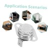 SHINEOFI 5pcs Temperature Control Switch for Heating Devices Automatic Reset