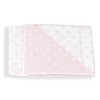 Italbaby 3 Piece Dotted Pram Sheet Set, Pink, Multi-Color, One