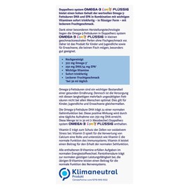 Doppelherz System OMEGA-3 Family Liquid - Brain Function and Immune System - 250 mg DHA as a Contribution to Maintaining Normal Brain Function - 2 x 250 ml
