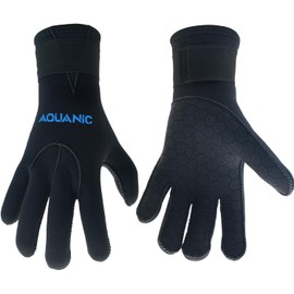 nitescuba Neoprene Diving Gloves 3 mm Neoprene Gloves for Men and Women Non-Slip Warm Diving Gloves with Adjustable Waist Belt for Snorkelling Kayaking Paddling, S