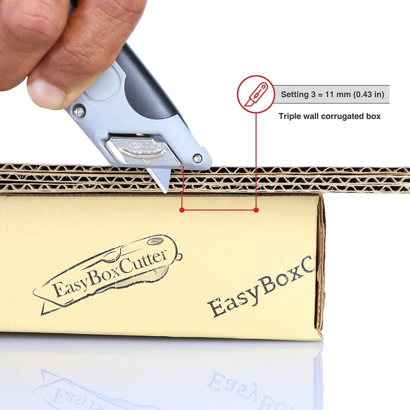 Modern Box Cutter with High Density Blades for Industrial Use