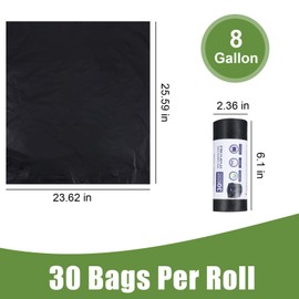 8 Gallon Portable Trash Bags, 30 Count Portable Toilet Bags, Outdoor Toilets Wag Bag Camping Compost Toilet Seat Bags Human Waste Kit for Adults Outdoor Travel Boating Camping Car Essentials