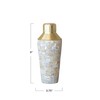 Creative Co-Op 24 oz. Stainless Steel and Mother of Pearl