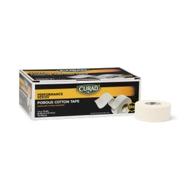 Curad Performance Series Premium Porous Cotton Tape, 1" x 10 yd. Box of 12