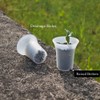 BangQiao 300 Pack 1.80 Inch Tiny Clear Plastic Nursery and