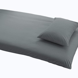 Futon Cover, Single, 100% Cotton, Futon Cover, Bed Cover, Bed Cover, Bed Sheet, Bed Cover, Washable, Dust Mite Resistant, Antibacterial, Gray, 41.3 x 84.6 inches (105 x 215 cm)