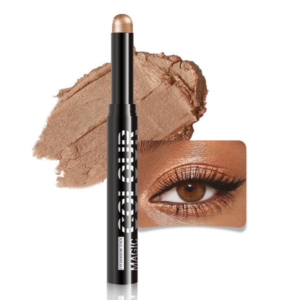 Brown Shimmer Cream Eye Shadow Stick Makeup for Women, Brown