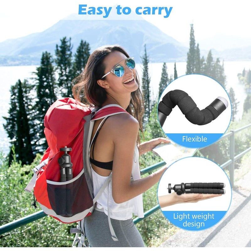 Acuvar 6.5 Inch Bendable Tripod for Small Digital Cameras Compact