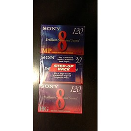 SONY 8 120 Min P6 120MP Video Step-Up Pack 3