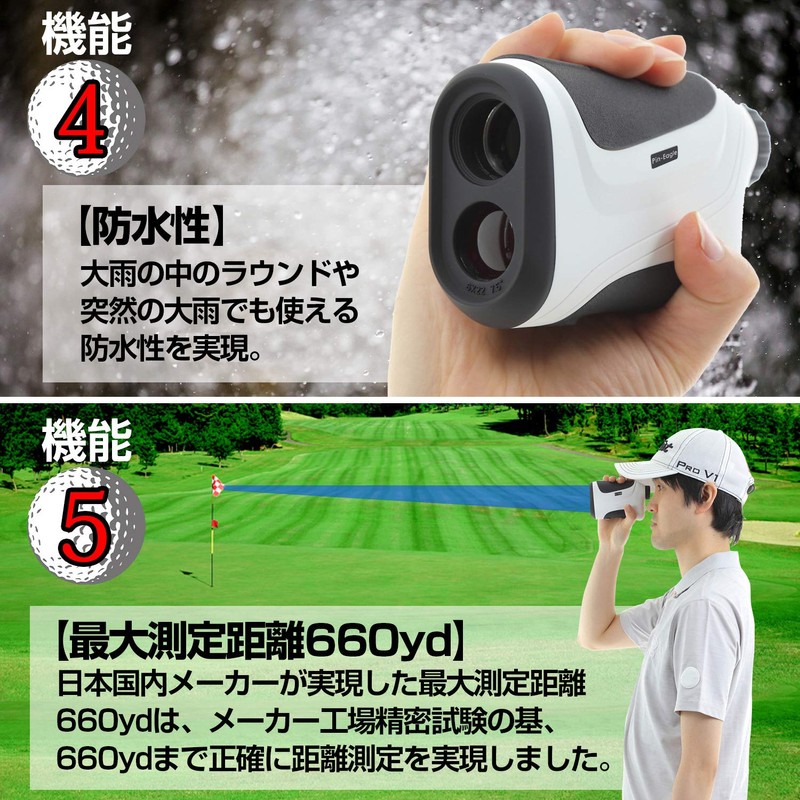 Pin-Eagle Golf Laser Distance Meter, Compatible with 660yd (660yd), High