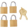 Master Lock Padlock, Solid Brass Lock, 3/4 in. Wide, 120Q