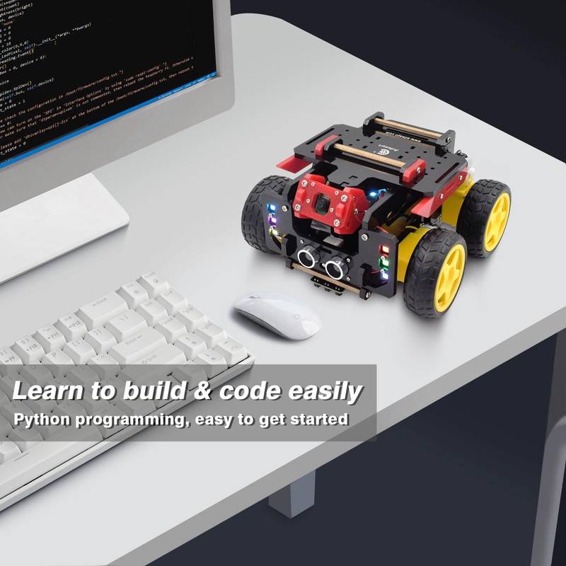 Adeept AWR 4WD Smart Robot Car Kit for Raspberry Pi