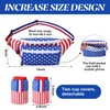 Wehhbtye 4th of July Fanny Pack, Patriotic Waist Pack with