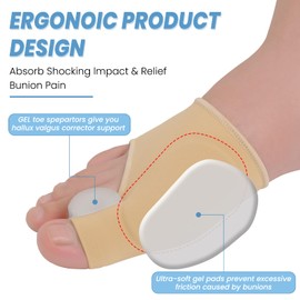 9PCS Bunion Corrector for Women and Men, Big Toe Straightener, Bunion Protector Bunion Relief Bunion Pad (9PCS)