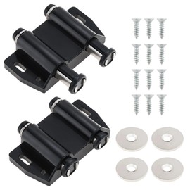 Magnetic Push Latch,Double Push to Open Cabinet Door Touch Latches,8 Pack