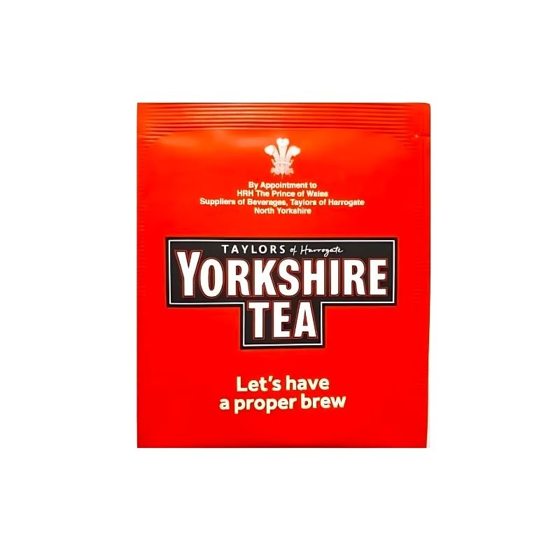 50 x Yorkshire Individually Wrapped & Tagged Tea Bags (50