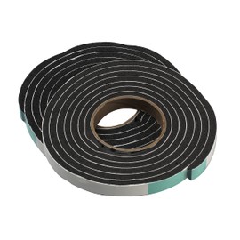 Frost King R534H Sponge Rubber Foam Tape, 3/4-inch by 5/16-inch, 10-feet Long - Black, 2-Pack