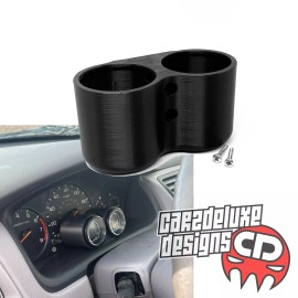 CARZDELUXE Dual gauge pod mount 52mm steering column dash cluster screw on.