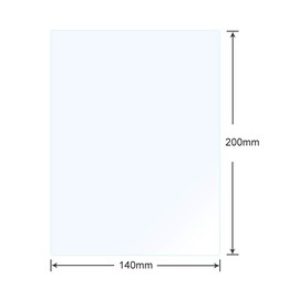 HAWKUNG 5 PCS FEP Release Film, 200 x 140 mm 0.15-0.2 mm Thick Transparent Separator Sheet for Photon Resin UV LCD 3D Printer or SLA DLP 3D Printer Accessory